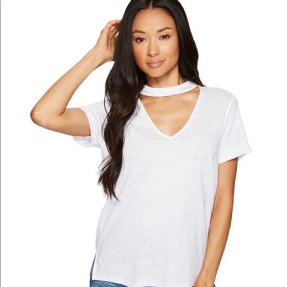 Sanctuary Women’s Medium Joanna White Linen Choker Tee - Picture 7 of 7